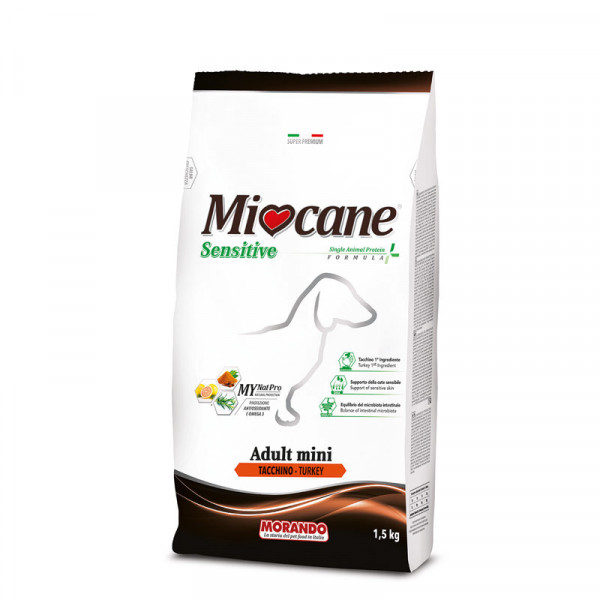 Briketi Miocane Sensitive Adult Mini, Puran, Morando, 1,5KG