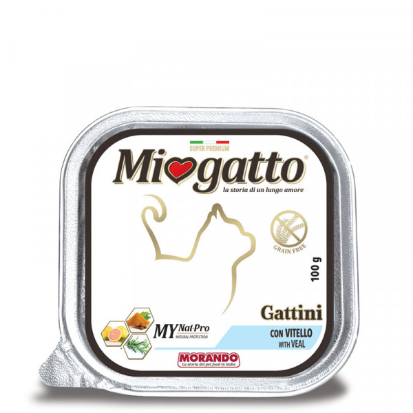  Pate MioGatto, Teletina, Morando, 100G