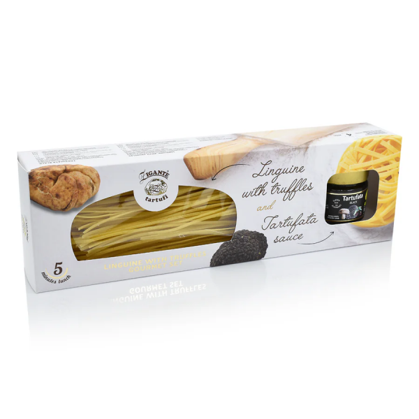 Linguine z belim in črnim tartufom, Zigante, 250g