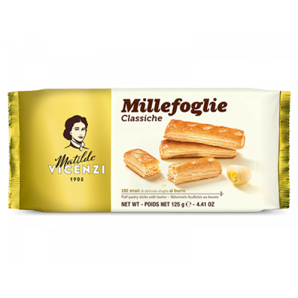 Fini pekovski izdelek iz listnatega testa, Millefoglie, Matilde Vicenzi, 125 g