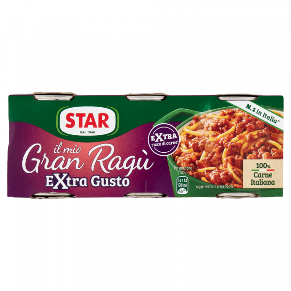 Mesni ragu extra gusto, Star Italia , 3x 100 g