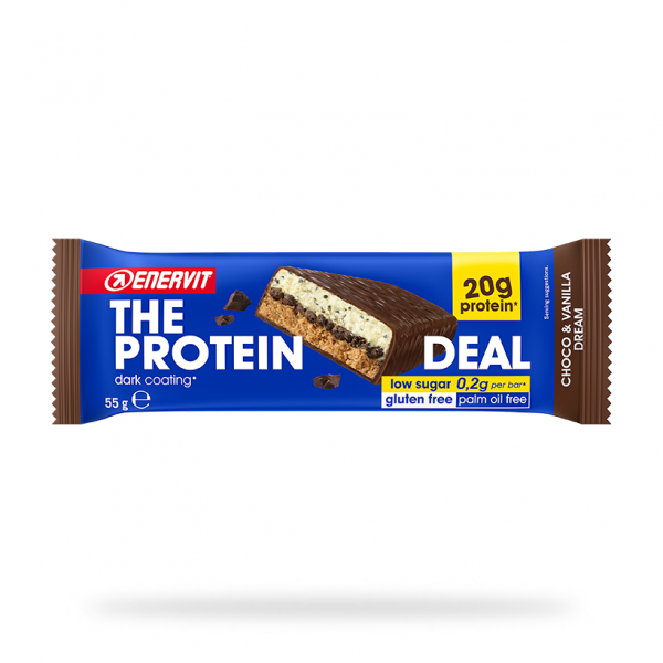 Protein bar choco vanilla,, ENERVIT, 55 g